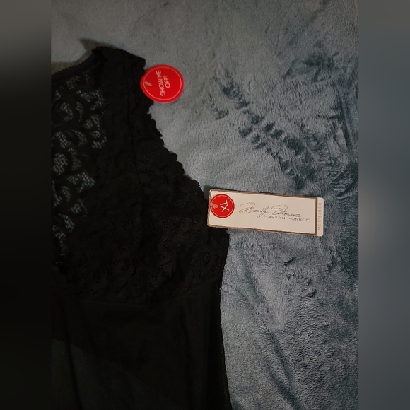 Marilyn Monroe IntimaElegant Black Sheer Lace Bodysuit Womens XL - Picture 9 of 12